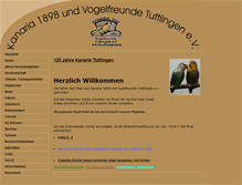 Tablet Screenshot of kanaria1898tuttlingen.de